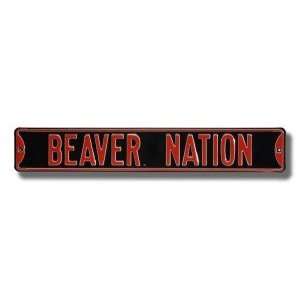  Oregon State Beavers Beaver Nation Street Sign Sports 