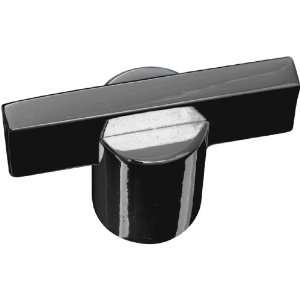   Inch Diameter Meis Cabinet/Door Knob, Black Chrome