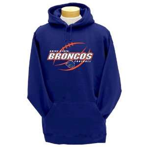  Boise State Broncos Heavyweight Hooded Sweatshirt, Blue 