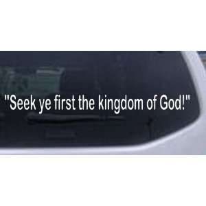 White 46in X 4.9in    Kingdom of God Christian Car Window Wall Laptop 
