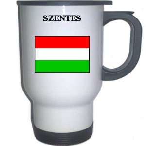  Hungary   SZENTES White Stainless Steel Mug Everything 