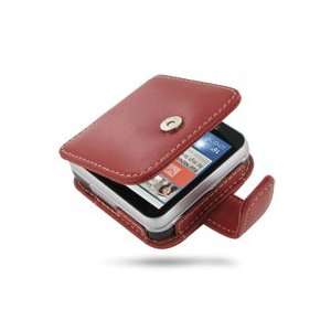  PDair FX1 Red Leather Case for Motorola FLIPOUT MB511 