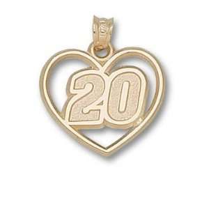  Driver Number 20 Heart Charm/Pendant