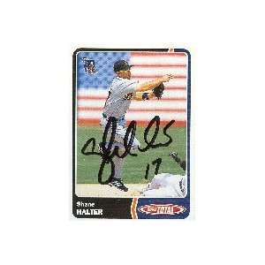  Shane Halter, Detroit Tigers, 2003 Topps Total Autographed 