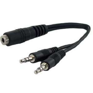  SF Cable, 3.5mm Female to 2 3.5mm Male Stereo Splitter 