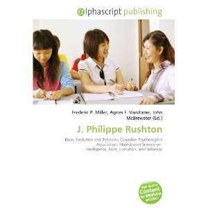  J. Philippe Rushton (9786133808348) Books