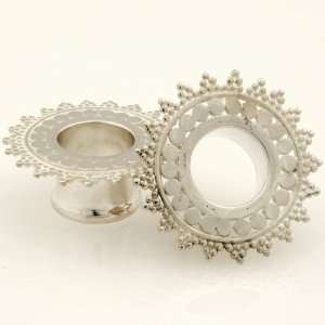  Pair of Silver Afghan Eyelets 0g Tawapa Jewelry