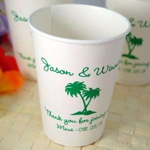  Personalized Wedding Paper Cups