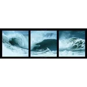  Pinsard Waves In Motion Glossy Photography Poster 13 x 37 
