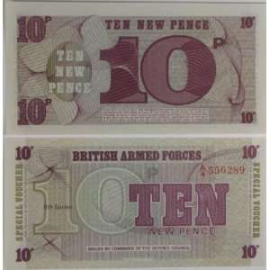  British Armed Forces Ten (10) New Pence 6th Series Special 