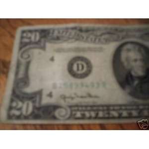  20$ 1950   FEDERAL RESERVE NOTE   BANK OF CLEVELAND 