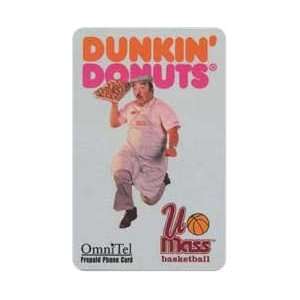 Collectible Phone Card 5m Dunkin Donuts (Univ. of Mass. Basketball 