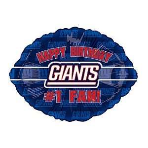  Happy Birthday #1 Fan New York Giants Football Logo NFL 