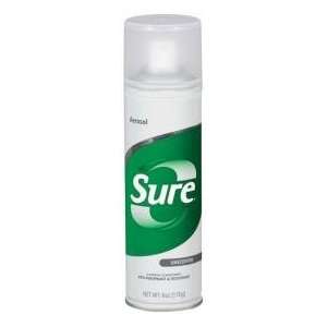  Sure Antiperspirant Deodorant Spray Unscented 6oz Health 