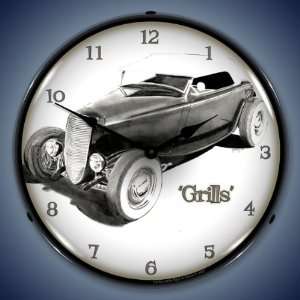  Grills Hotrod Convertible Lighted Wall Clock Everything 