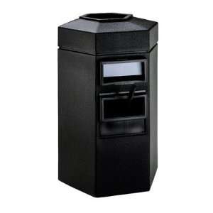  35 Gallon Single Sided Gas Station Outdoor Trash Can Auto 