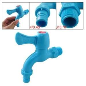   Blue Plastic Home Bathroom Garden Water Tap Faucet