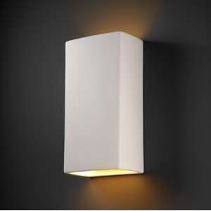CER 1175   Justice Design   Ambiance   Two Light Large Rectangle Wall 