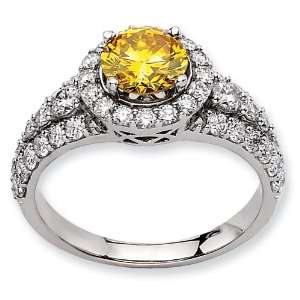  14kw Emma Grace Round Cultured Diamond Ring Jewelry