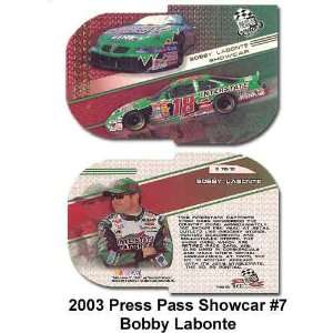  Press Pass Showcar 03 Bobby Labonte Card Sports 
