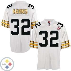  Pittsburgh Steelers #32 Harris Jersey White Mitchell and 