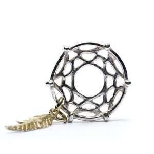  Novobeads Dreamcatcher Bead Charm in Sterling Silver With 14Kt 