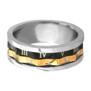  Size 11   Inox Jewelry Roman Numeral 316L Stainless Steel 