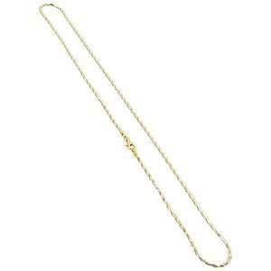 com 18 KT Gold over Sterling Silver Vermeil Two Tone 1mm Snake Chain 
