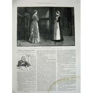   1887 Gordon Browne Mrs Pamflett Maid Woman Lethbridge