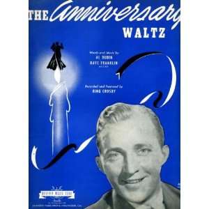 The Anniversary Watch Vintage 1941 Sheet Music recorded by Bing Crosby