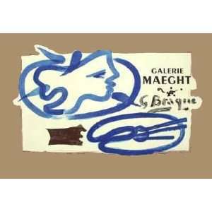  Galerie Maeght, 1950 by Georges Braque, 28x20