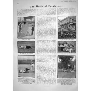  1908 POLICE DOGS PARIS RIOTS BOMBAY MODENA DORANDO