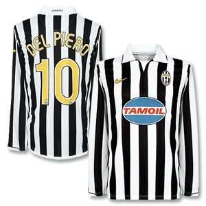  06 07 Juventus Home L/S Jersey + Del Piero 10