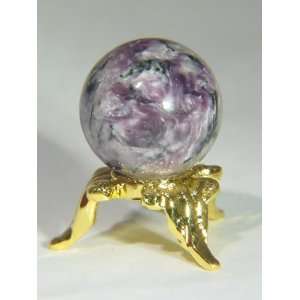  gorgeous purple AAA siberian charoite mini sphere lapidary 