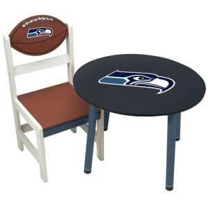  Seattle Seahawks NFL Childrens Wooden Chair (12x12X26 