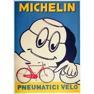  Michelin Vintage Bicycle Poster   NOT a reproduction 