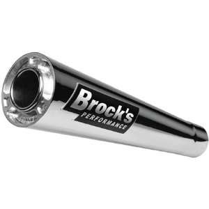  Brock Performance ShortMeg Single Slip On Exhaust   Black 
