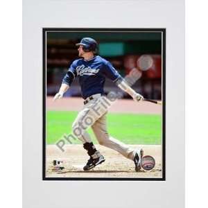  Chase Headley 2010 Action Follow Through Double Matted 8 