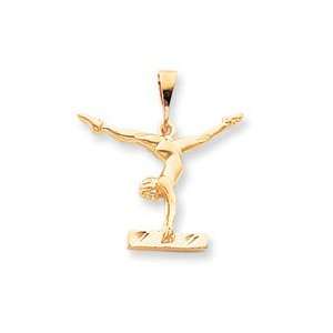  10k Solid Gymnast Charm West Coast Jewelry Jewelry