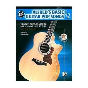  Alfred Basic Guitar Pop Songs 1 and 2 (Book/CD) Musical 