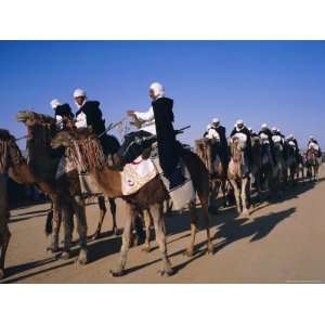  Meharistes (Camel Riders) Tataouine Oasis, Tunisia, North 