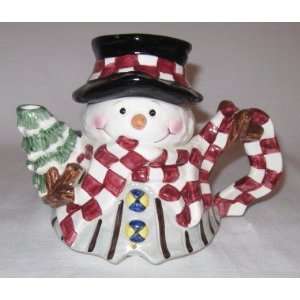  Ceramic Snowman Teapot 