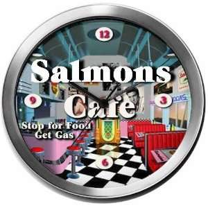  SALMONS 14 Inch Cafe Metal Clock Quartz Movement Kitchen 