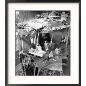 Nurses are Seen Clearing Debris from One of the Wards in St. Peters 