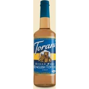 Torani Sugar Free English Toffee Syrup w/ Splenda, 750 mL  