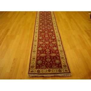  2x17 Hand Knotted Agra India Rug   26x175