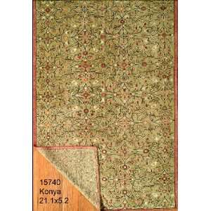    5x21 Hand Knotted Konya Turkey Rug   52x211