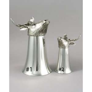  Four Points Pewter Deer Stirrup Cup   #1