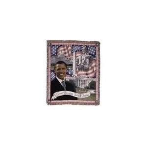  President Barack Obama Tapestry Throw Blanket 50 x 60 