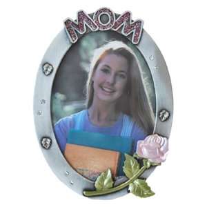  3.5 x 5 Oval Mom Pewter Picture Frame
